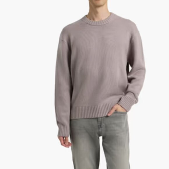NWT FRAME Cashmere Lavender Crewneck Men Pullover Sweater Size:M - Picture 1 of 10